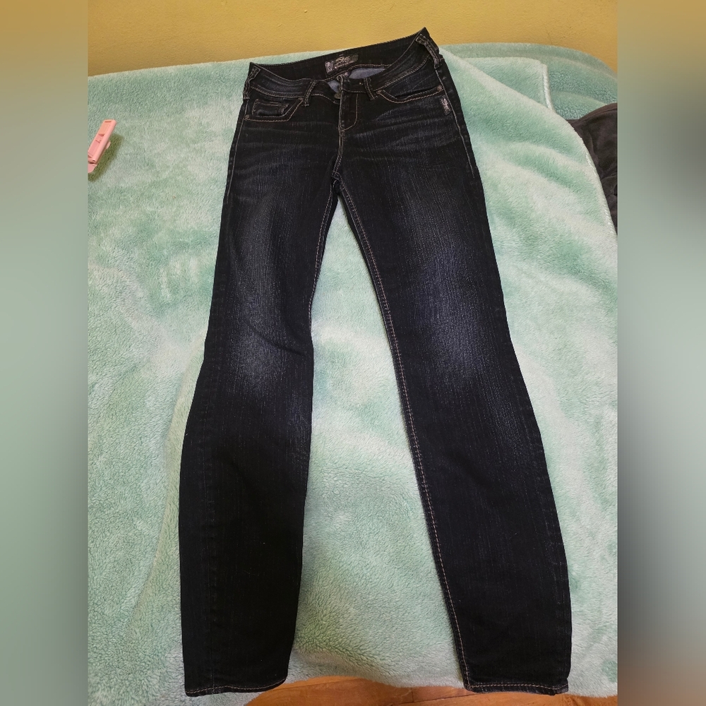 Silver Jeans Women's Dark Blue Skinny Jeans